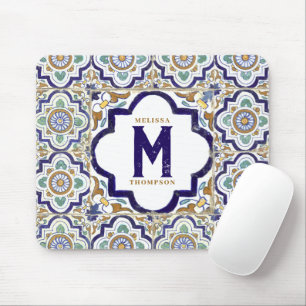 Vintage Monogram för kanadensiska prydnadsfiskar Musmatta
