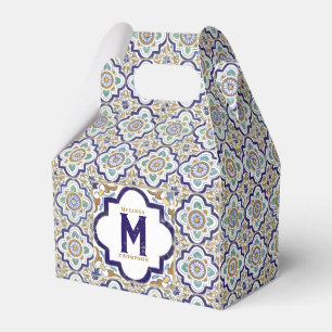Vintage Monogram för kanadensiska prydnadsfiskar Presentaskar