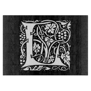 Vintage Monogram L Art nouveau