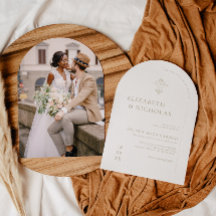 Vintage Monogram | Ornate Boho bröllopsinbjudan