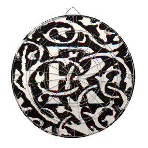 Vintage Monogram R Art nouveau Darttavla