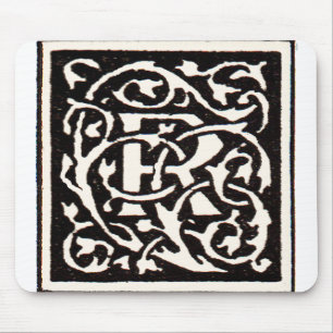 Vintage Monogram R Art nouveau Musmatta