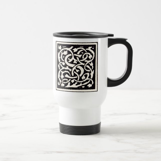 Vintage Monogram S Art nouveau Brev Resemugg (Höger)