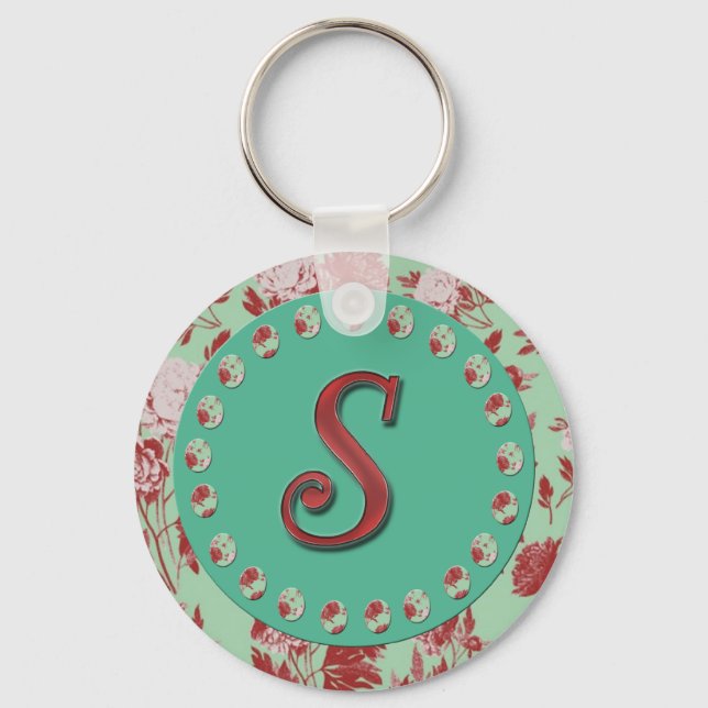Vintage Monogram S Nyckelring (Framsida)