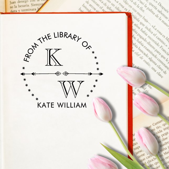 Vintage Monogram självtryckande Självfärgande Stämpel (Skapare uppladdad)