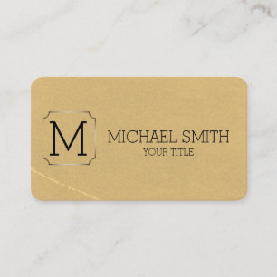 Vintage Monogram Visitkort