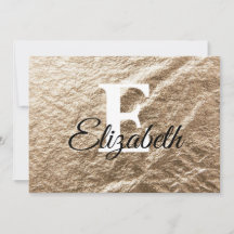 Vintage Monogramtypografi guld har fallit samman p