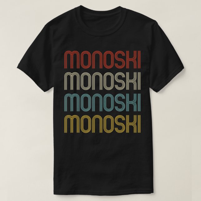 Vintage Monoski T Shirt (Design framsida)