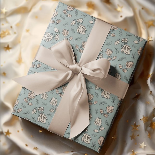 Vintage Mönster Blommigten Romantik Presentpapper (Skapare uppladdad)