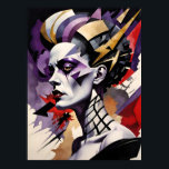 Vintage Monster Bride Poster<br><div class="desc">Art Deco Futurism Monster Mayhem Bride</div>
