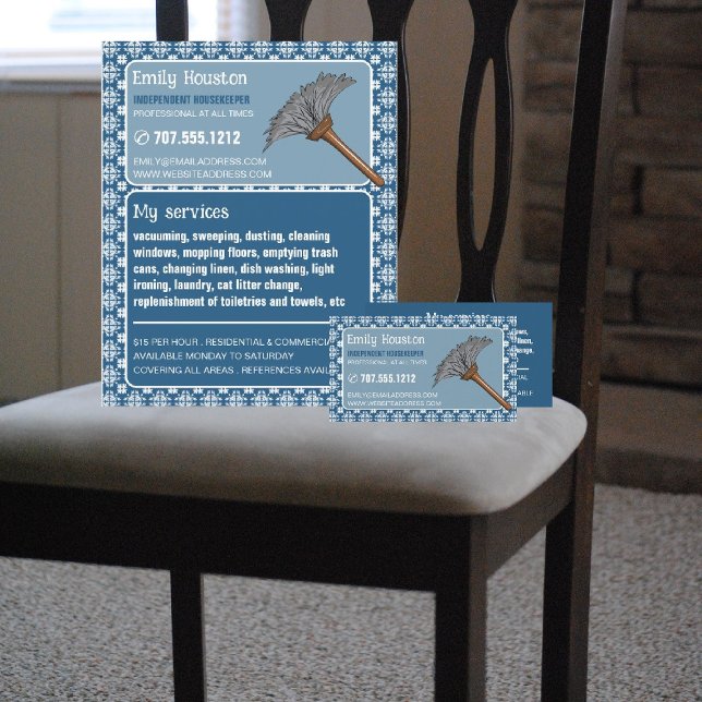 Vintage Mönster & Duster, Housekeeper, Maid Flygblad (Skapare uppladdad)