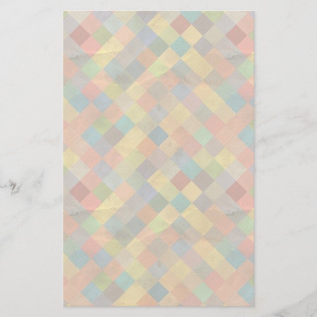 Vintage mönster. Geometrisk. Brevpapper (Framsida)
