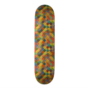 Vintage mönster. Geometrisk. Skateboard Bräda 19,5 Cm