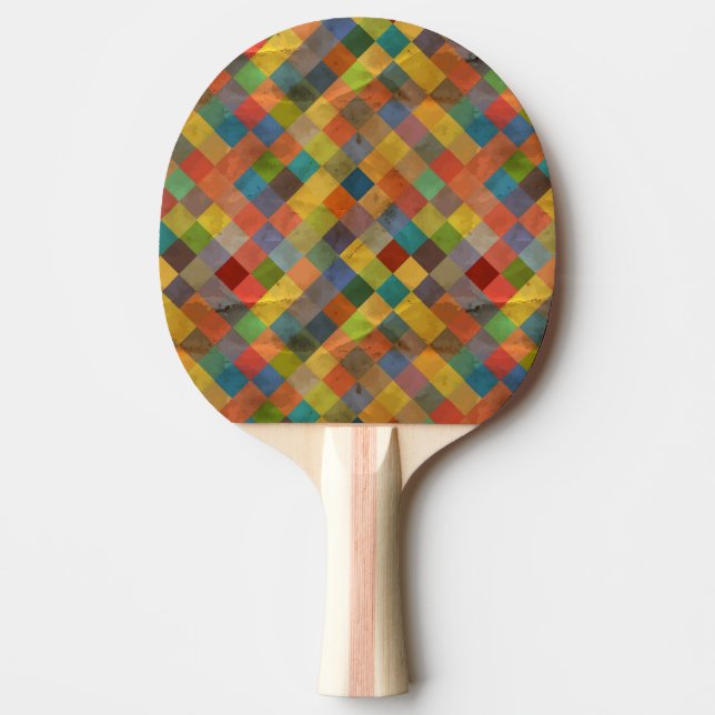 Vintage mönster. Geometriskt. Pingisracket (Framsidan)