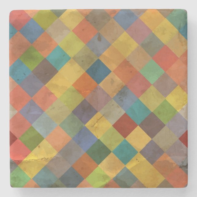 Vintage mönster. Geometriskt. Underlägg Sten (Framsidan)