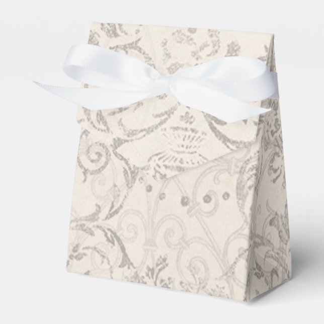 Vintage Mönster Glamour Chic Elegant Festlighetspr Presentaskar (Framsidan Sidan)