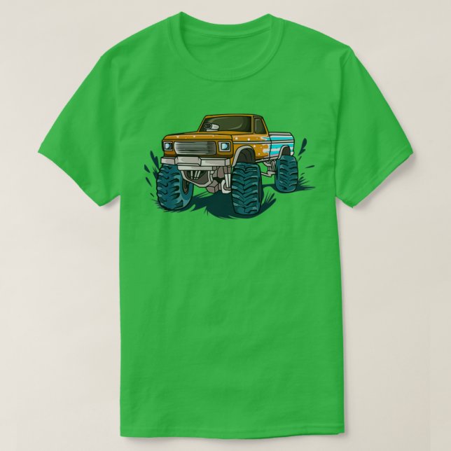 Vintage Monster Lastbil 13 T Shirt (Design framsida)