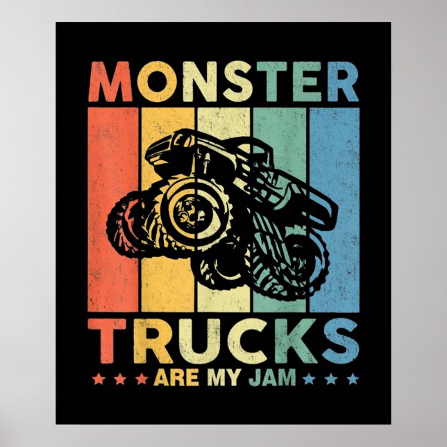 Vintage Monster Lastbil är min Sylt Poster (Framsidan)