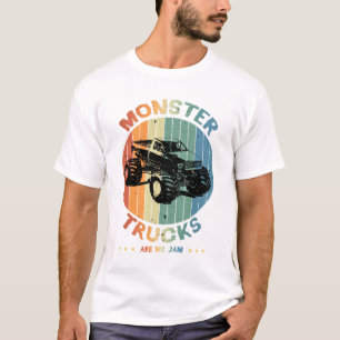 Vintage Monster Lastbil är min Sylt Retro Sunset T Shirt