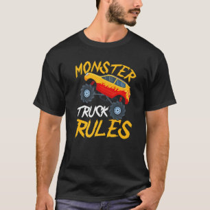 Vintage Monster Lastbil Regler Coola Engines Lastb T Shirt