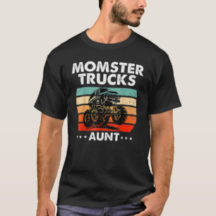 Vintage Monster Lastbil Retro Sunset Coola Engin M T Shirt