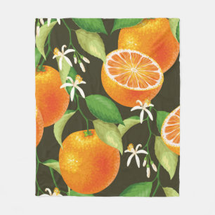 Vintage mönster med orange fleecefilt