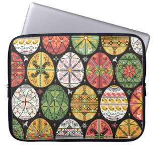 vintage mönster med pysanky. Påskägg mönster. Laptop Fodral