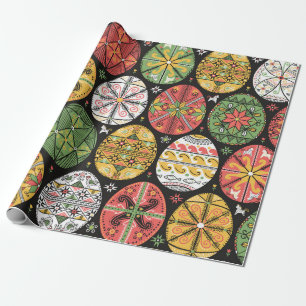 vintage mönster med pysanky. Påskägg mönster. Presentpapper