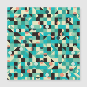 Vintage mönster med trianglar och cirklar.