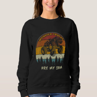 Vintage Monster Truck Är Min Grej Retro Solnedgång T Shirt