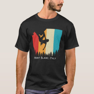 Vintage Mont Blanc Italien Sten Klimatbubbla T Shirt