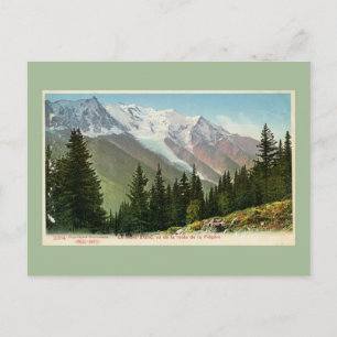 Vintage Mont Blanc-synen från Flégère-rutten Vykort