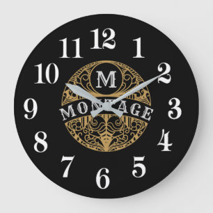 Vintage Montage Tatoo Stor Klocka