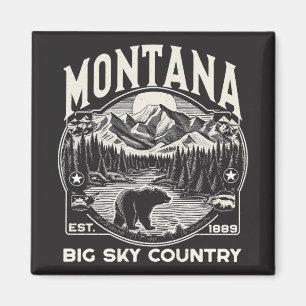 Vintage Montana Big Himlar Land Magnet