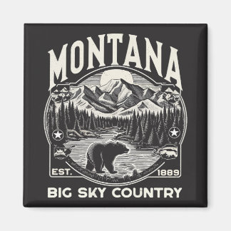 Vintage Montana Big Himlar Land Magnet