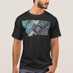 Vintage Montana License Tallrikar T Shirt