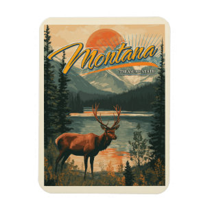 Vintage Montana Magnet
