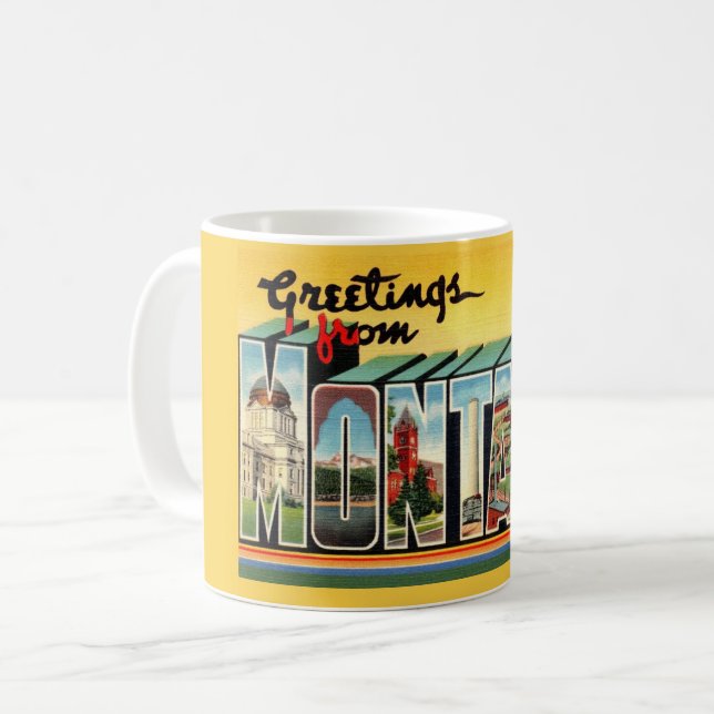 Vintage Montana-mugg Kaffemugg (Framsida vänster)