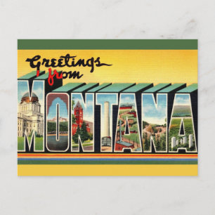 Vintage Montana vykort