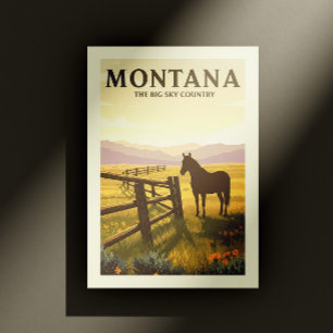 Vintage Montana Vykort