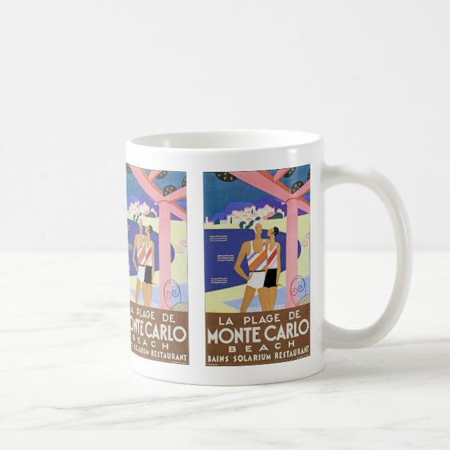 Vintage Monte Carlo Beach Kaffemugg (Höger)