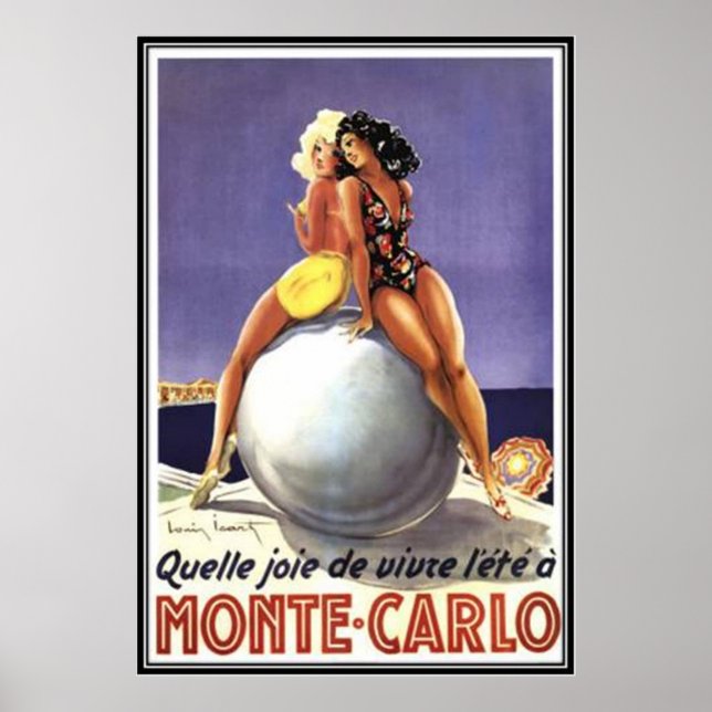 Vintage Monte-Carlo, Monaco - Poster (Framsidan)