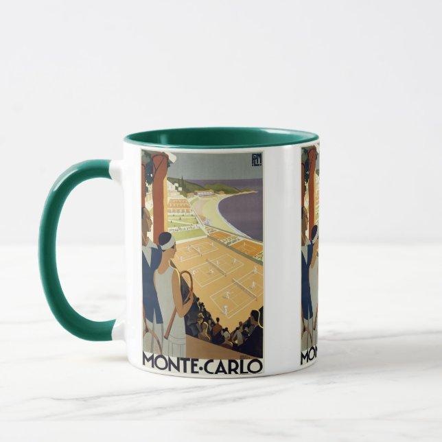 Vintage Monte Carlo Monaco Travel Mugg (Vänster)