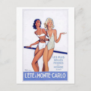 Vintage Monte Carlo, Monaco - Vykort