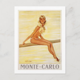 Vintage Monte Carlo, Monaco - Vykort