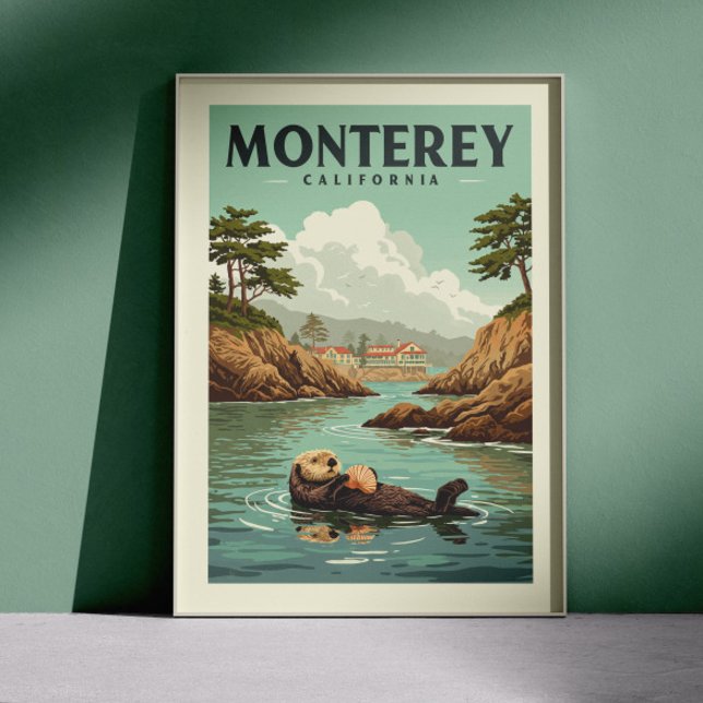 Vintage Monterey California Poster (Skapare uppladdad)