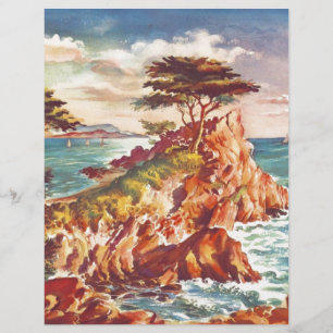 Vintage Monterey Kusten Kalifornien, USA