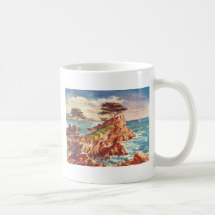 Vintage Monterey Kusten Kalifornien, USA Kaffemugg