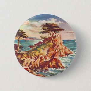 Vintage Monterey Kusten Kalifornien, USA Knapp
