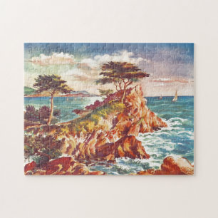 Vintage Monterey Kusten Kalifornien, USA Pussel